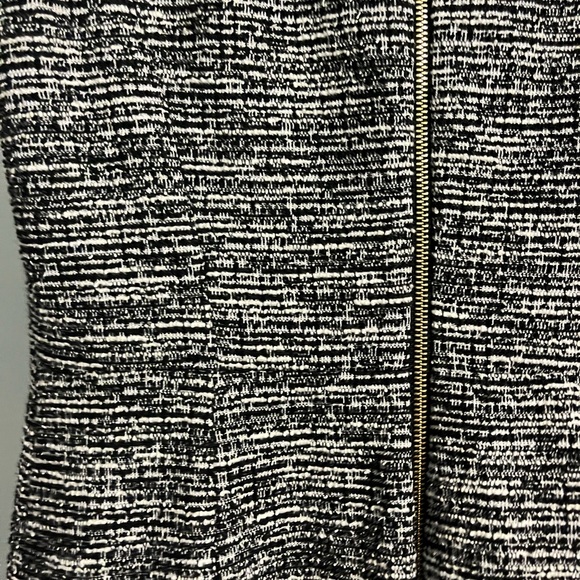 Calvin Klein sleeveless dress, black and white with gold buttons.  Size 10. - Picture 6 of 6